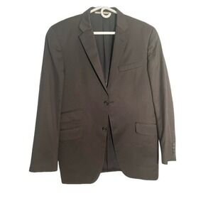 Burberry London Wool Sport Coat Blazer Mens 40R Brown USA Made Double Vented